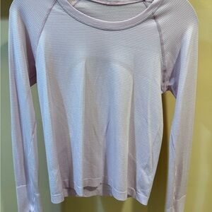 lululemon athletica Light Purple Long Sleeve Top